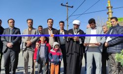 افتتاح پروژه بهسازی و آسفالت روستای حسن آباد