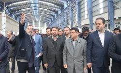 بازدید استاندار از روند اجرایی مجتمع “نورد نگارین پولاد ماد” کبودرآهنگ