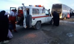 اسکان اضطراری مسافران اتوبوس محور همدان – ساوه