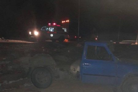 برخورد دو دستگاه نیسان وانت در فامنین با ۲ مصدوم