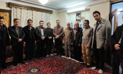 دیدار صمیمانه شهردار همدان با حسین کریمی، بازنشسته شهرداری و پدر شهید