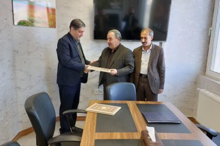 دیدار مدیرکل بنیاد مسکن همدان با مدیرکل منابع طبیعی و آبخیزداری استان