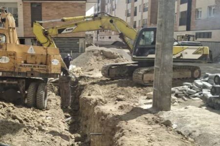 پیشرفت 90 درصدی اجرای شبکه جمع‌آوری فاضلاب در پروژه نهضت ملی مسکن شهرک بهشتی