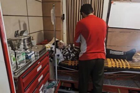 نجات نوجوان ۱۲ ساله در ارتفاعات الوند