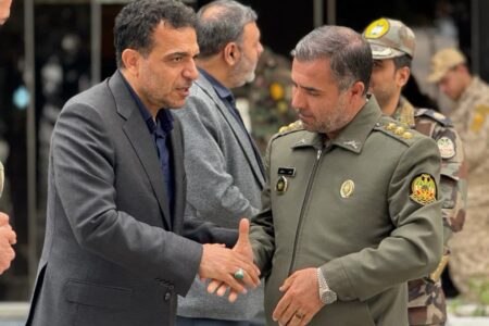 دیدار نماینده مجلس با فرمانده تیپ ۳۱۶ زرهی شهید قهرمان