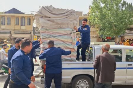 گزارش اجرای طرح ساماندهی شهری؛ جمع‌آوری سد معبر در نقاط مختلف شهر