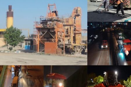 تولید و تسطیح بیش از ۶۵۰۰ تن آسفالت در اردیبهشت‌ماه