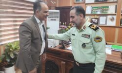 دیدار مدیر عامل نیروگاه شهید مفتح با فرمانده جدید انتظامی استان همدان