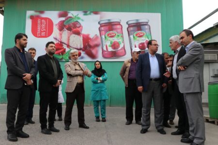 بازدید معاون وزیر صمت و مدیرکل صمت استان از کارخانه صنایع غذایی سحر همدان