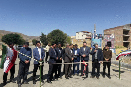 افتتاح پروژه آسفالت معابر روستای چوتاش بهار