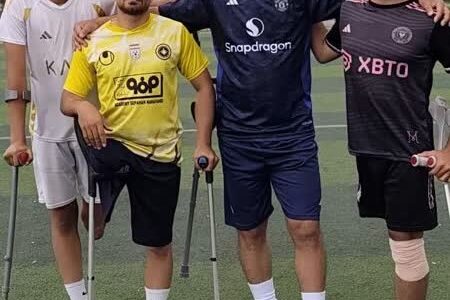 حضور فوتبالیست‌های قطع عضو نهاوند در اردوی تیم ملی