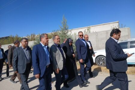 بازدید وزیر جهاد کشاورزی و مدیرعامل سازمان مرکزی تعاون روستایی ایران از مزرعه نمونه زعفران در کبودرآهنگ