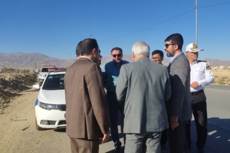 بازدید مسئولان قضایی، شهری و راهداری از جاده منتهی به دانشگاه آزاد اسلامی همدان