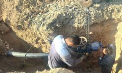 صدای آب در روستای حاج‌مقصود قهاوند پیچید