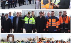 برگزاری رزمایش طرح راهداری زمستانی استان همدان با حضور استاندار