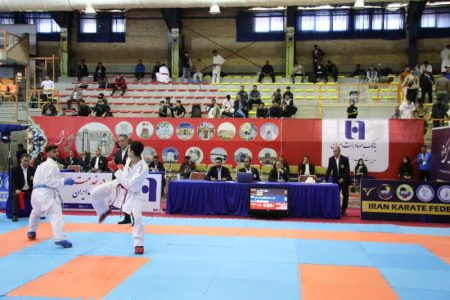 برگزاری مسابقات انتخابی تیم‌ملی کاراته در دهکده ورزشی دانشگاه آزاد اسلامی همدان