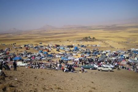 برگزاری آیین شکرگزاری برداشت محصول گندم در روستای سنقرآباد و قراقیه