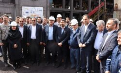 بازدید استاندار همدان از شرکت توسعه معدنی و صنعتی صبانور در اسدآباد 
