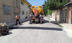 پوشش ۶۵درصدی لکه‌گیری آسفالت معابر شهری توسط شهرداری همدان