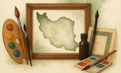 ایران در قاب هنر؛ پاسخ هنرمندان همدانی به تجاوزات اخیر با زبان هنرهای تجسمی و خوشنویسی