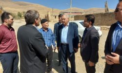 بازدید معاون توسعه و عمران روستایی بنیاد مسکن انقلاب اسلامی از روستای شهرستان اسدآباد