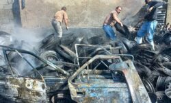 آتش‌سوزی در مرکز اسقاط خودرو جاده ملایر