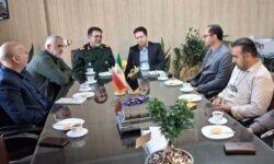 دیدار و نشست صمیمانه مدیرعامل شرکت سیاحتی علیصدر با فرمانده سپاه استان همدان