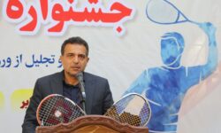 جشنواره اسکواش همدان با حضور عباس صوفی برگزار شد