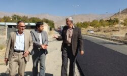 بازدید فرماندار تویسرکان از پروژه روکش آسفالت محور تویسرکان – سرکان