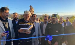 برگزاری آیین افتتاح آمفی‌تئاتر روباز و فاز دوم دریاچه مادر با حضور فرماندار تویسرکان