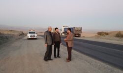 بازدید فرماندار شهرستان تویسرکان از پروژه‌های راهداری محور سیدشهاب – خیرآباد
