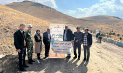 بهره‌برداری از پروژه‌های نهال‌کاری، آبیاری قطره‌ای و حصارکشی در تپه تفریحی ابوذر نهاوند