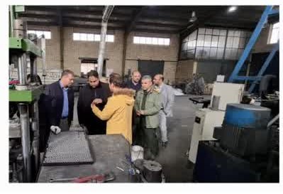بازدید معاون صنایع کوچک شرکت شهرک‌های صنعتی استان همدان از واحدهای تولیدی تویسرکان و فرسفج