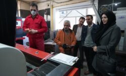 بازدید مدیرکل آموزش فنی‌وحرفه‌ای همدان از کارگاه تولیدی هگمتان درب امیر؛ تاکید بر نقش کارگران در توسعه