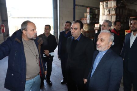 بازدید مدیرکل بازرسی وزارت صمت و مدیرکل صمت استان همدان از شرکت الوان ثابت در کبودراهنگ