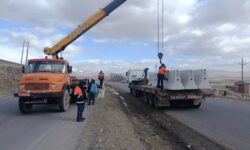 ایمن‌سازی دو نقطه حادثه‌خیز در محورهای تویسرکان