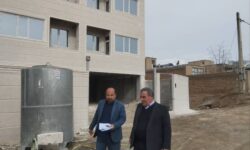بازدید مدیرکل بنیاد مسکن استان همدان از پروژه ۱۴۴ واحدی نهضت ملی مسکن تویسرکان