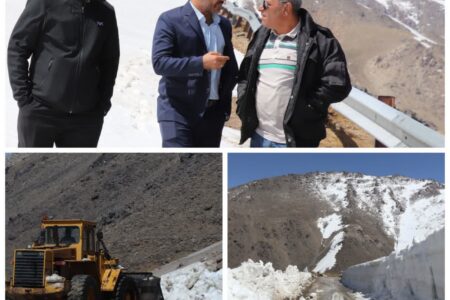 بازدید مدیرکل راهداری همدان از روند برف‌روبی و بازگشایی محور کوهستانی گنجنامه–تویسرکان