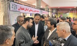 بازدید استاندار همدان از غرفه اتحادیه تعاونی روستایی استان در نمایشگاه بین‌المللی عرضه کالاهای اساسی
