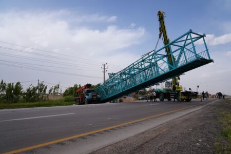 بهره‌برداری از پل عابر پیاده در محور شریانی همدان-تهران/ ایمنی تردد عابران در محدوده شهرک صنعتی