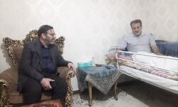 عیادت شهردار همدان از جانباز جنگ رمضان