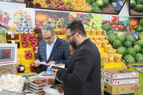 نظارت میدانی مدیرکل صمت استان بر بازار همدان